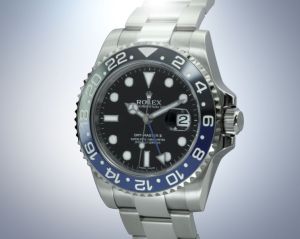 Newly released Rolex Stainless Steel GMT with Black/Blue Bezel